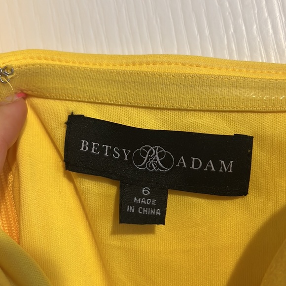 Melanie Lynn Yellow Ballgown one shoulder floor length dress - Picture 7 of 8